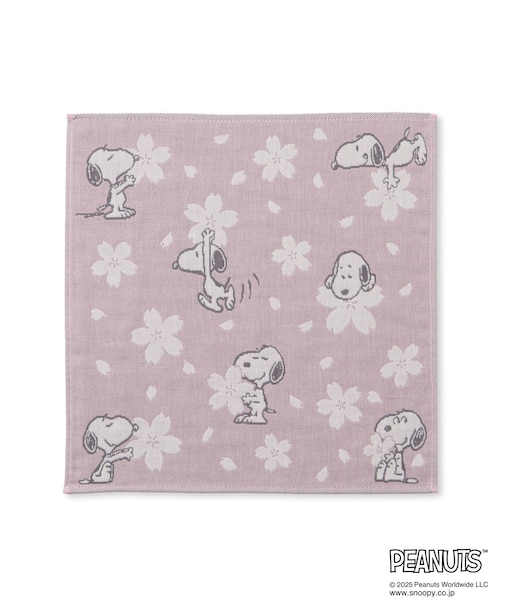 【SNOOPY/スヌーピー】さくら3重ガーゼハンカチ