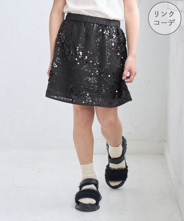 【KIDS/キッズ】スパンコールスカート
