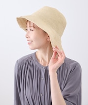 細編みプレート付きハット