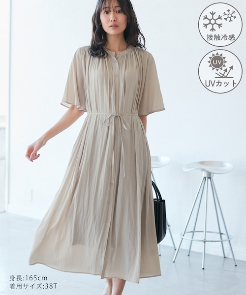 14G強撚天竺編 ニットワンピース｜コムサの通販｜&mall（アンドモール