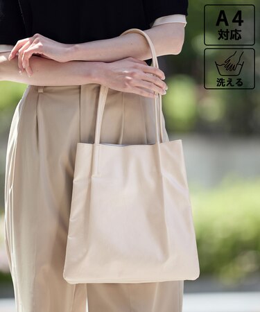 【A4対応・洗える】3層ミドルトートバッグ/通勤対応・新色追加