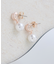 シェルカラーパーツ×パールピアス
