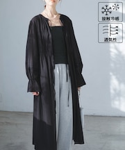 【接触冷感・通気性】お着軽シャツシリーズ/綿ボイルガウンワンピース