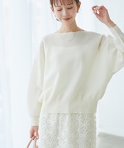 スポンジシアーニットプルオーバー