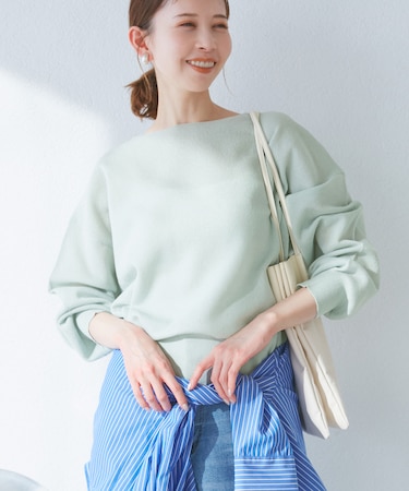 スポンジシアーニットプルオーバー