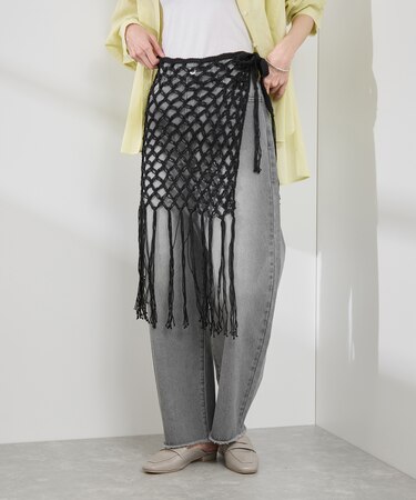 かぎ針巻きスカート