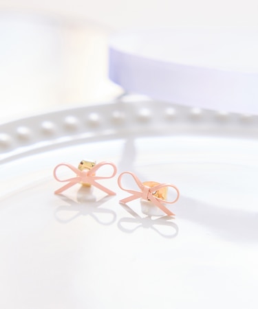ミニリボンピアス