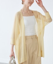 【新色追加】LEVITAシアーニットリラックスカーディガン