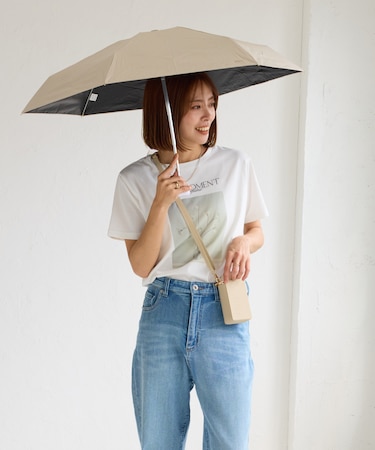 【Wpc.】【晴雨兼用・遮光】ポシェットタイニー折りたたみ日傘 収納ポシェット付