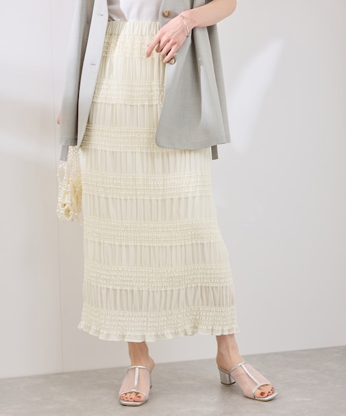 フリルギャザーロングスカート