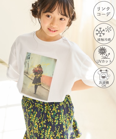 【KIDS/キッズ】【UVカット・洗濯機OK・接触冷感】RENUフォトTシャツ/リンクコーデ