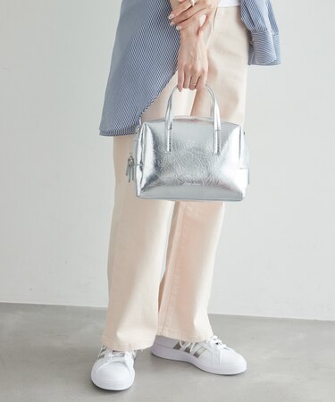 【Legato Largo/レガートラルゴ】【一部店舗限定】 メタリックボストンバッグ