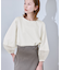 【WEB限定カラー:ネイビー、ピンク】袖シアーカットトップス