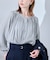 割繊ギャザーブラウス