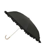 【晴雨兼用・遮光】3段折り畳みフリル日傘
