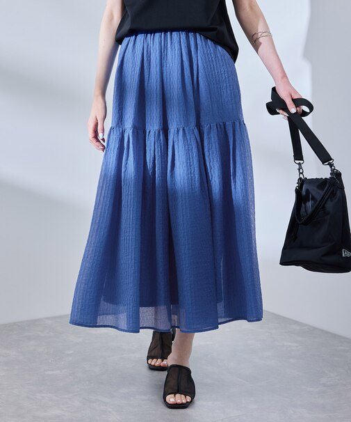 シアーティアードスカート