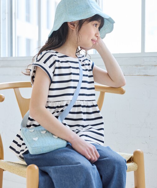 【KIDS/キッズ】ボーダーチュニックトップス