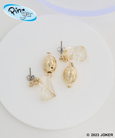 【Pingu × ROPE' PICNIC】ポーチ付きクリアカラーピングーフェイスピアス