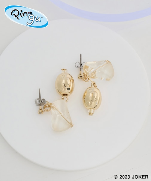 【Pingu × ROPE' PICNIC】ポーチ付きクリアカラーピングーフェイスピアス