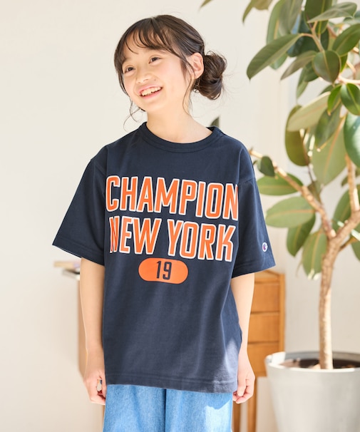 【KIDS】【Champion】NEW YORK SHORT SLEEVE T-SHIRT