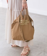 【A4対応・撥水】 2WAYマルシェトートバッグ