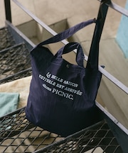 【A4対応・撥水】 2WAYマルシェトートバッグ