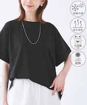 (entry price）マルチファンクション袖折り返しラウンドヘムtee