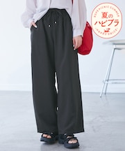 【吸水速乾・防シワ】エフォートレスリラックスイージーワイドパンツ