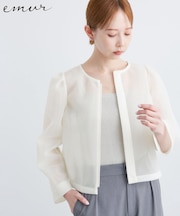 【emur/エミュール】 シアーカーディガン