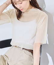 シアープリ－ツプチハイネックカットトップス