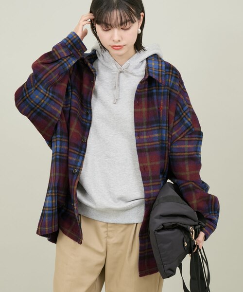 BEVERLY HILLS POLO CLUB/ビバリーヒルズポロクラブ】シャギーチェック