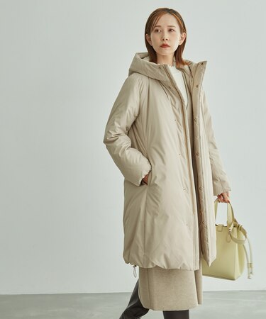 GREEN DOWN MINOTECK/フーディロングダウン