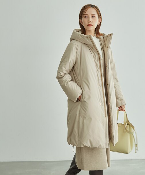 GREEN DOWN MINOTECK/フーディロングダウン