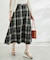 チェックボリュームスカート