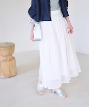 シアーナイロンギャザースカート