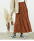 シャイニープリーツロングスカート