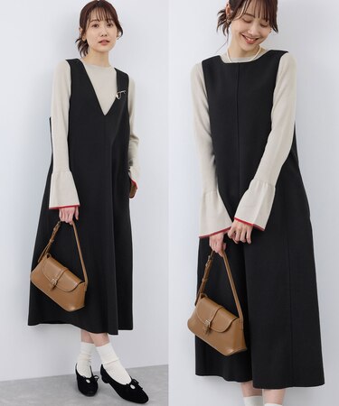 前後2WAY/ジャージメルトンワンピース