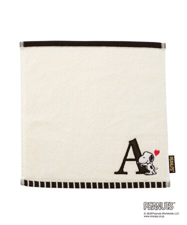 【PEANUTS】スヌーピーイニシャルミニタオル