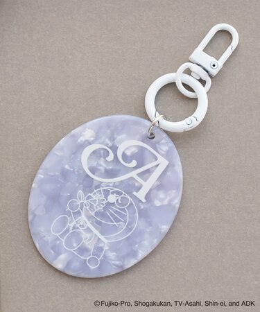 【ドラえもんコレクション】マーブルカラーイニシャルアクリルチャーム