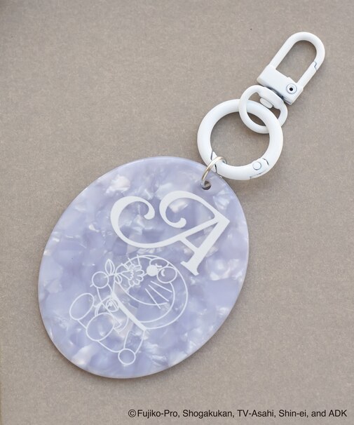 【ドラえもんコレクション】マーブルカラーイニシャルアクリルチャーム