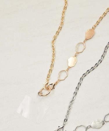 変型メタルチェーンショルダーストラップ