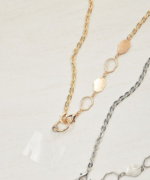 変型メタルチェーンショルダーストラップ