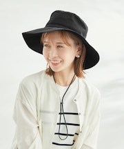 【コカゲル】UVカット/ナイロンツバ広ハット