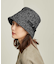 CYCLEWOOLモヘヤ混ヘリンボーンベルトハット