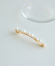 パールフラワースリムバレッタ