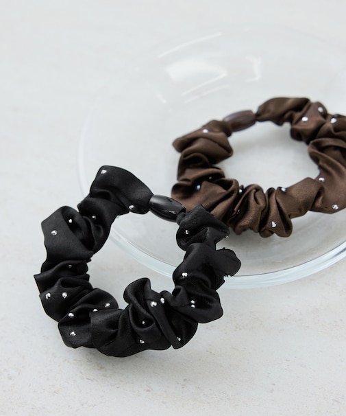 スタッズサテンミニシュシュセット