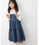 【KIDS】デニムティアードワンピース