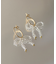 ビーズリボンフープピアス