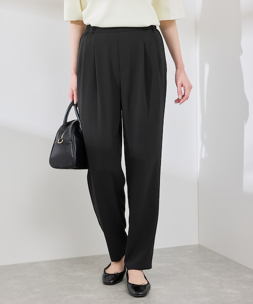 【イージーケア】ジョーゼットスラックスパンツ/セットアップ対応