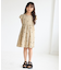 【KIDS/キッズ】ハート刺繍キャップスリーブナイロンワンピース